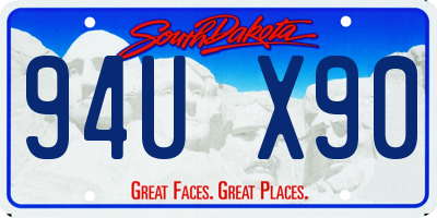 SD license plate 94UX90