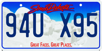 SD license plate 94UX95
