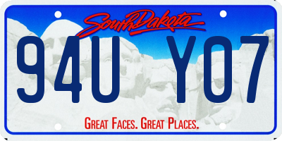 SD license plate 94UY07