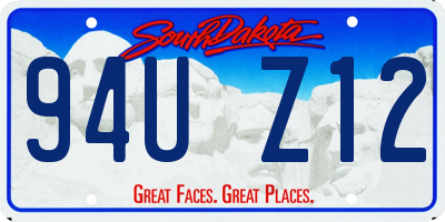 SD license plate 94UZ12