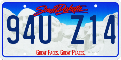 SD license plate 94UZ14