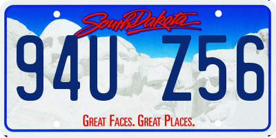 SD license plate 94UZ56