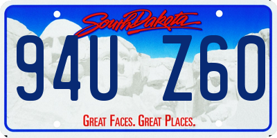 SD license plate 94UZ60