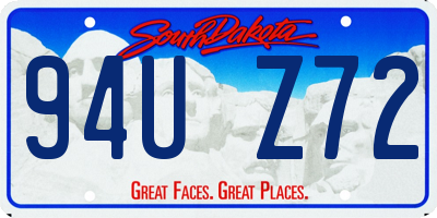 SD license plate 94UZ72