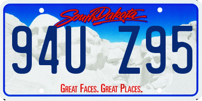 SD license plate 94UZ95