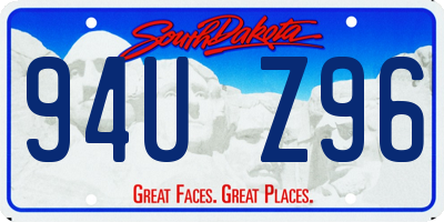SD license plate 94UZ96