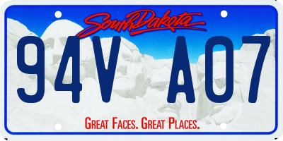 SD license plate 94VA07