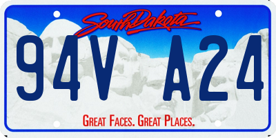 SD license plate 94VA24