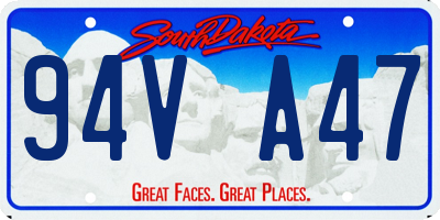 SD license plate 94VA47