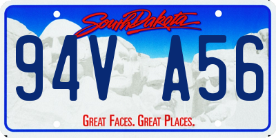 SD license plate 94VA56