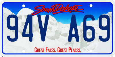 SD license plate 94VA69