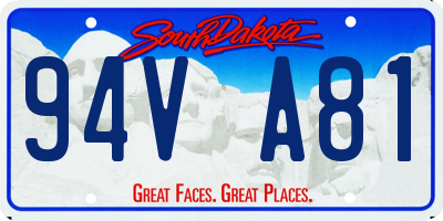 SD license plate 94VA81