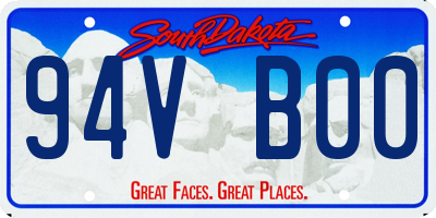 SD license plate 94VB00