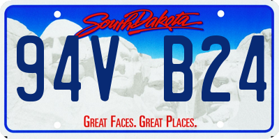 SD license plate 94VB24