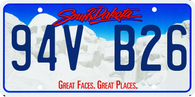 SD license plate 94VB26