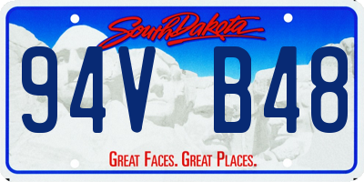 SD license plate 94VB48