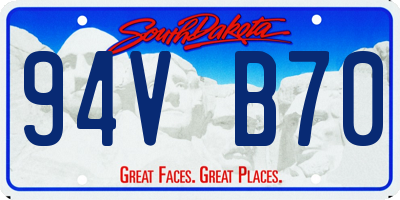 SD license plate 94VB70