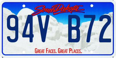 SD license plate 94VB72