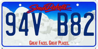 SD license plate 94VB82