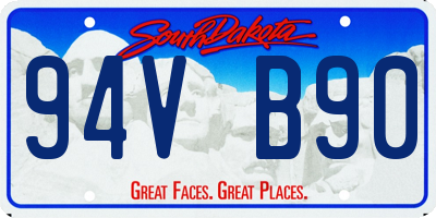 SD license plate 94VB90