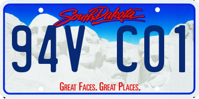 SD license plate 94VC01