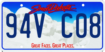 SD license plate 94VC08
