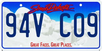 SD license plate 94VC09