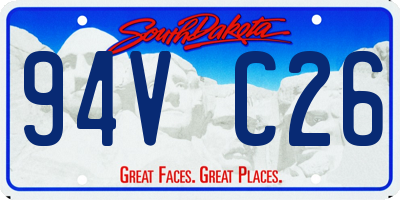 SD license plate 94VC26