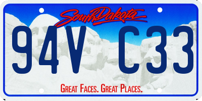 SD license plate 94VC33