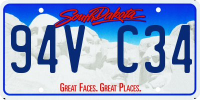 SD license plate 94VC34