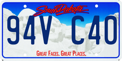 SD license plate 94VC40