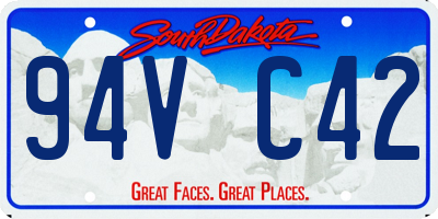 SD license plate 94VC42