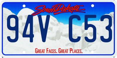 SD license plate 94VC53