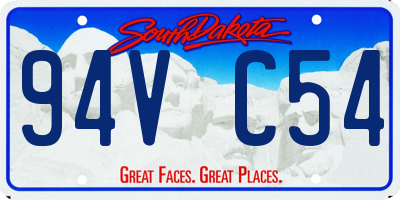 SD license plate 94VC54