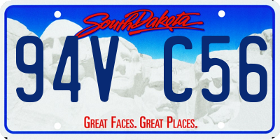 SD license plate 94VC56