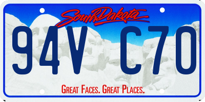 SD license plate 94VC70