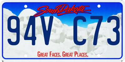 SD license plate 94VC73