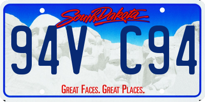 SD license plate 94VC94