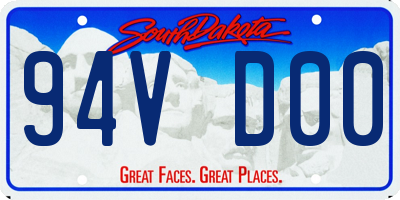 SD license plate 94VD00