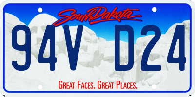 SD license plate 94VD24