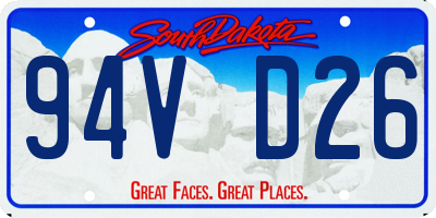 SD license plate 94VD26