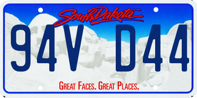 SD license plate 94VD44