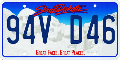 SD license plate 94VD46