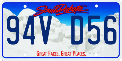 SD license plate 94VD56