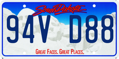 SD license plate 94VD88