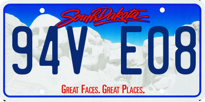 SD license plate 94VE08