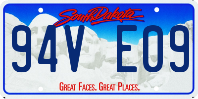 SD license plate 94VE09