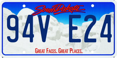 SD license plate 94VE24