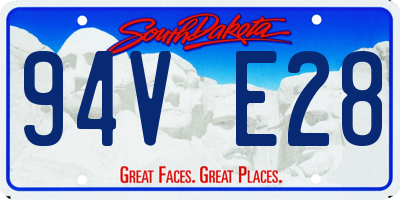 SD license plate 94VE28