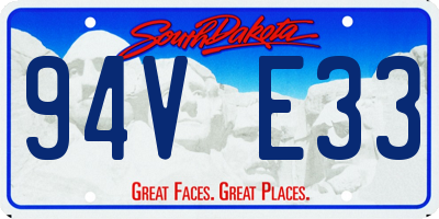 SD license plate 94VE33